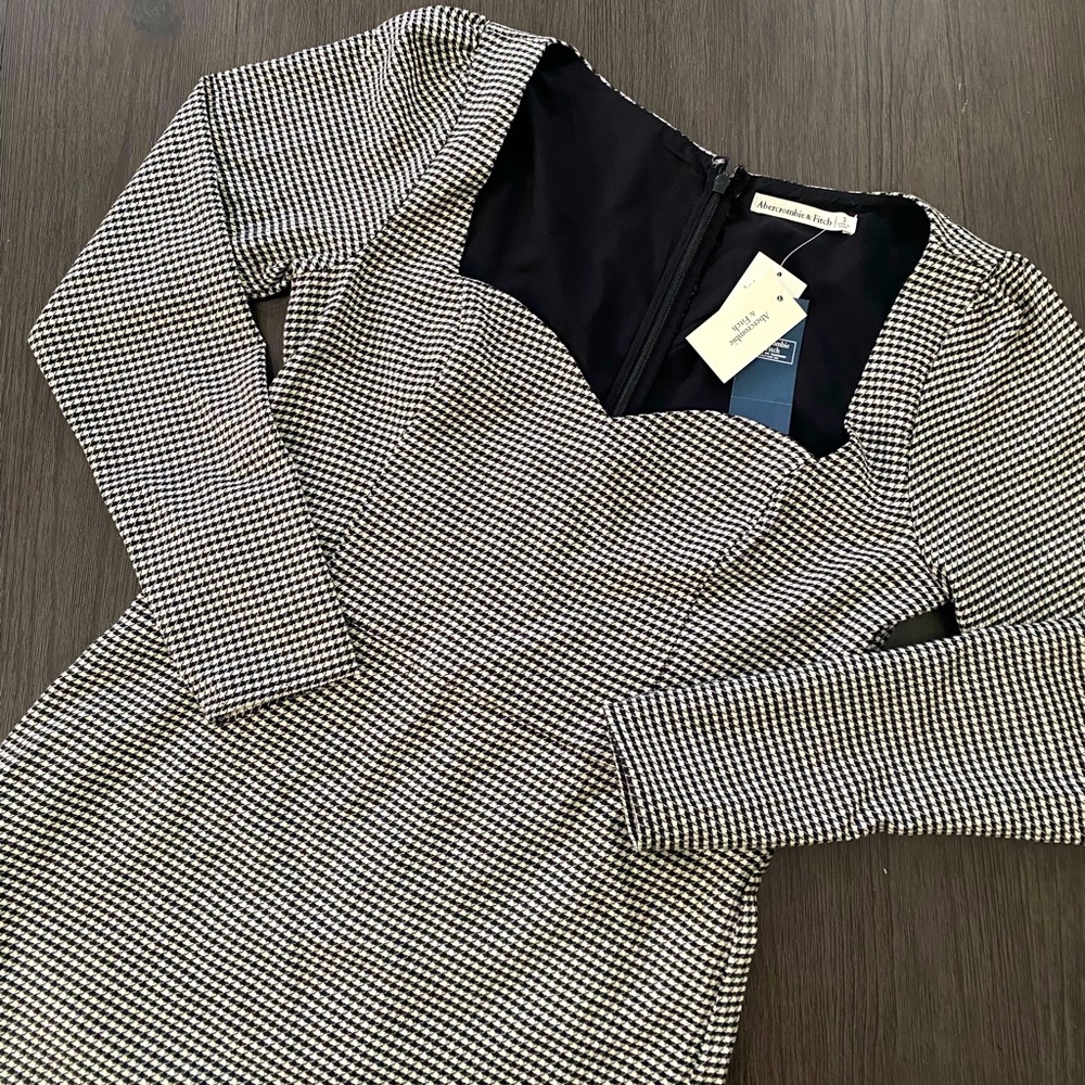 NEW Abercrombie Houndstooth Dress